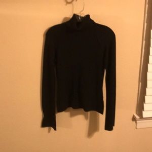 Black long sleeve turtleneck sweater
